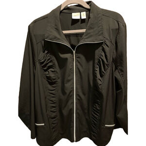 34. WOMENS CHICO’S ZENERGY 4/XXL DETAIL JACKET